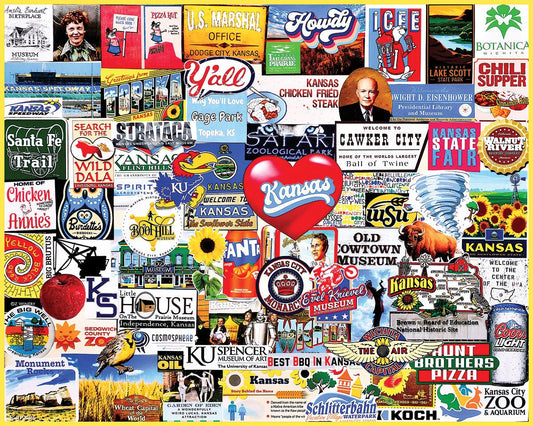 I Love Kansas (2114pz) - 1000 Piece Jigsaw Puzzle